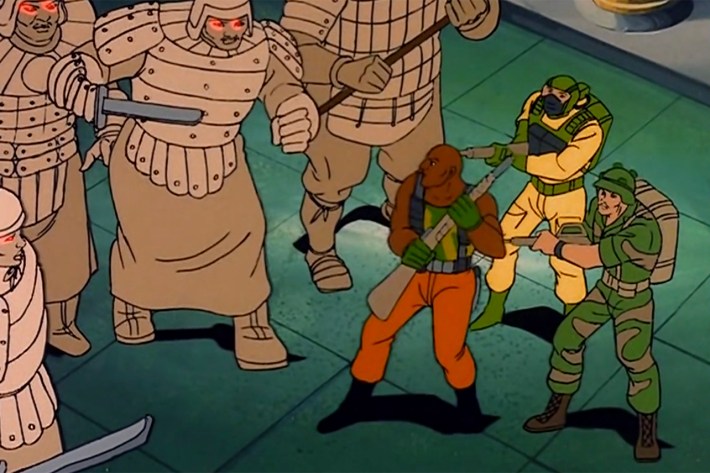 Roadblock, Airtight, Footloose vs ancient stone warriors