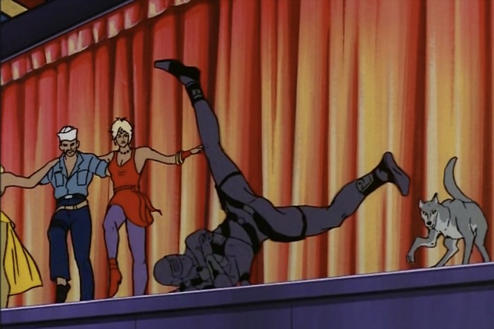 Snake Eyes breakdancing