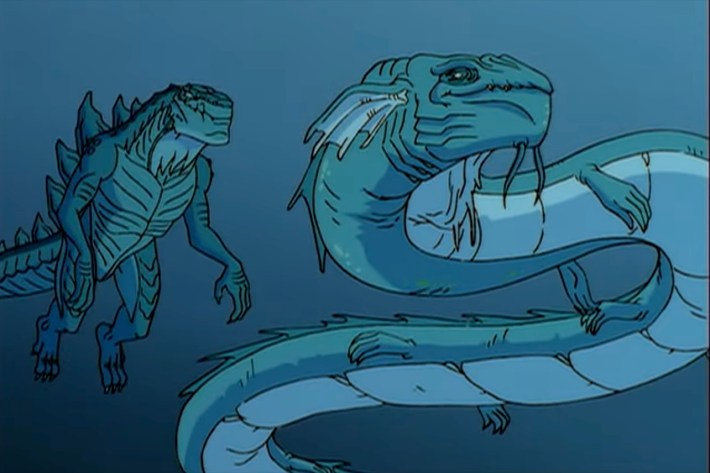 Godzilla and Loch Ness monster