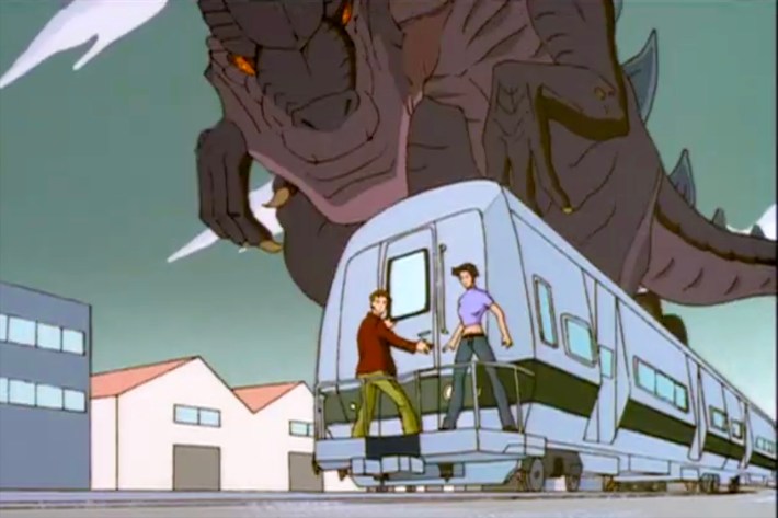 Godzilla and the subway