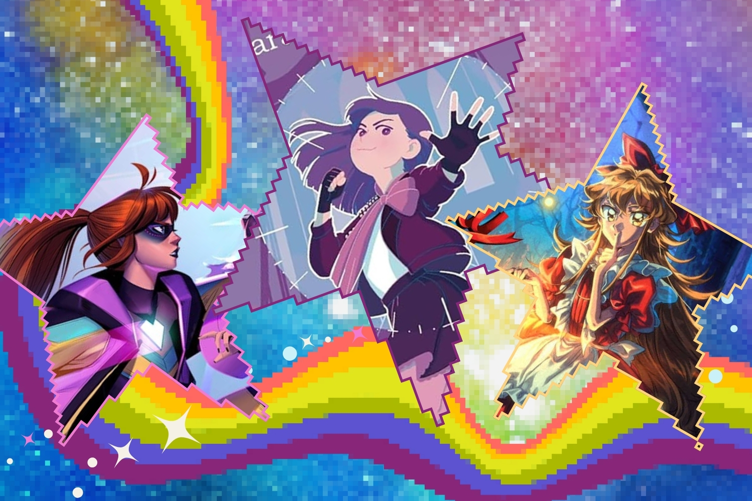 Characters from Goody Too Shoes, Magica Riot, Nova Hearts