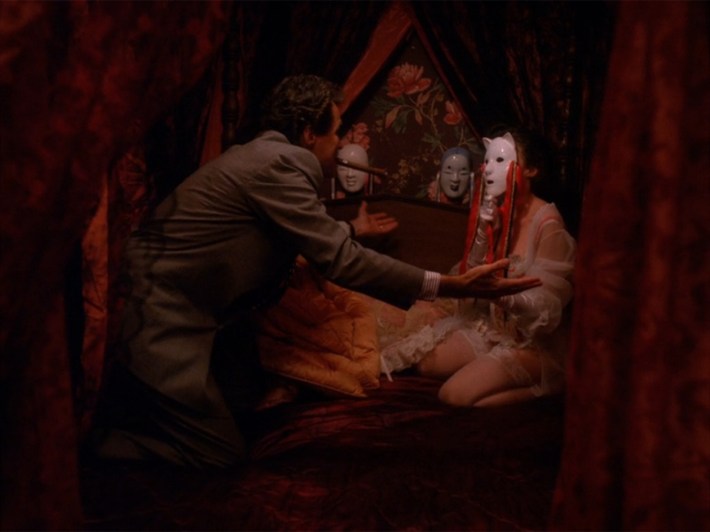 Audrey in brothel, with father