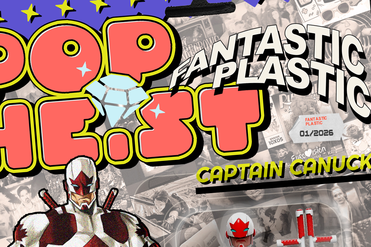 Pop Heist action figure package for Captain Canuck