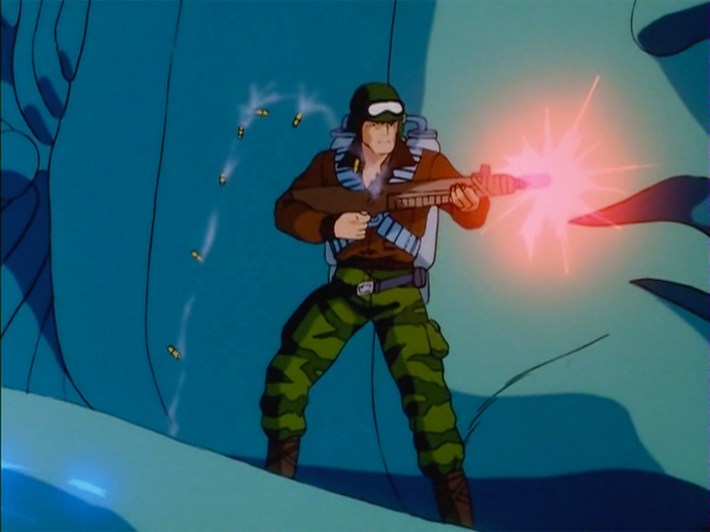 Hawk shooting gun on Statue of LIberty