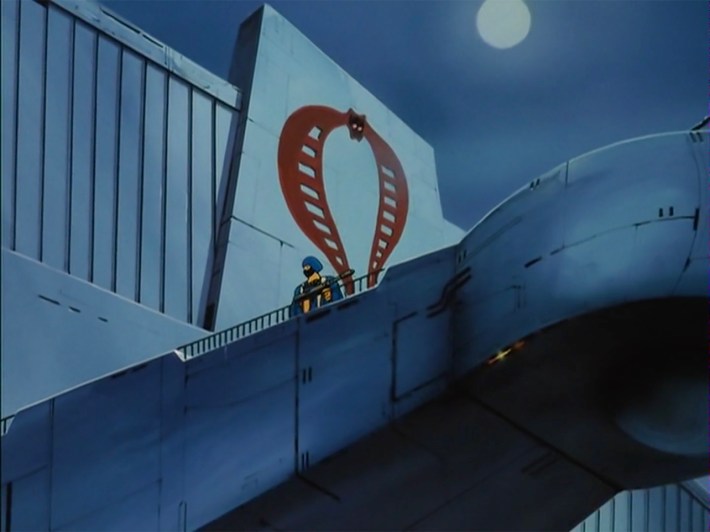 Cobra guard on landing outside Terror Drome