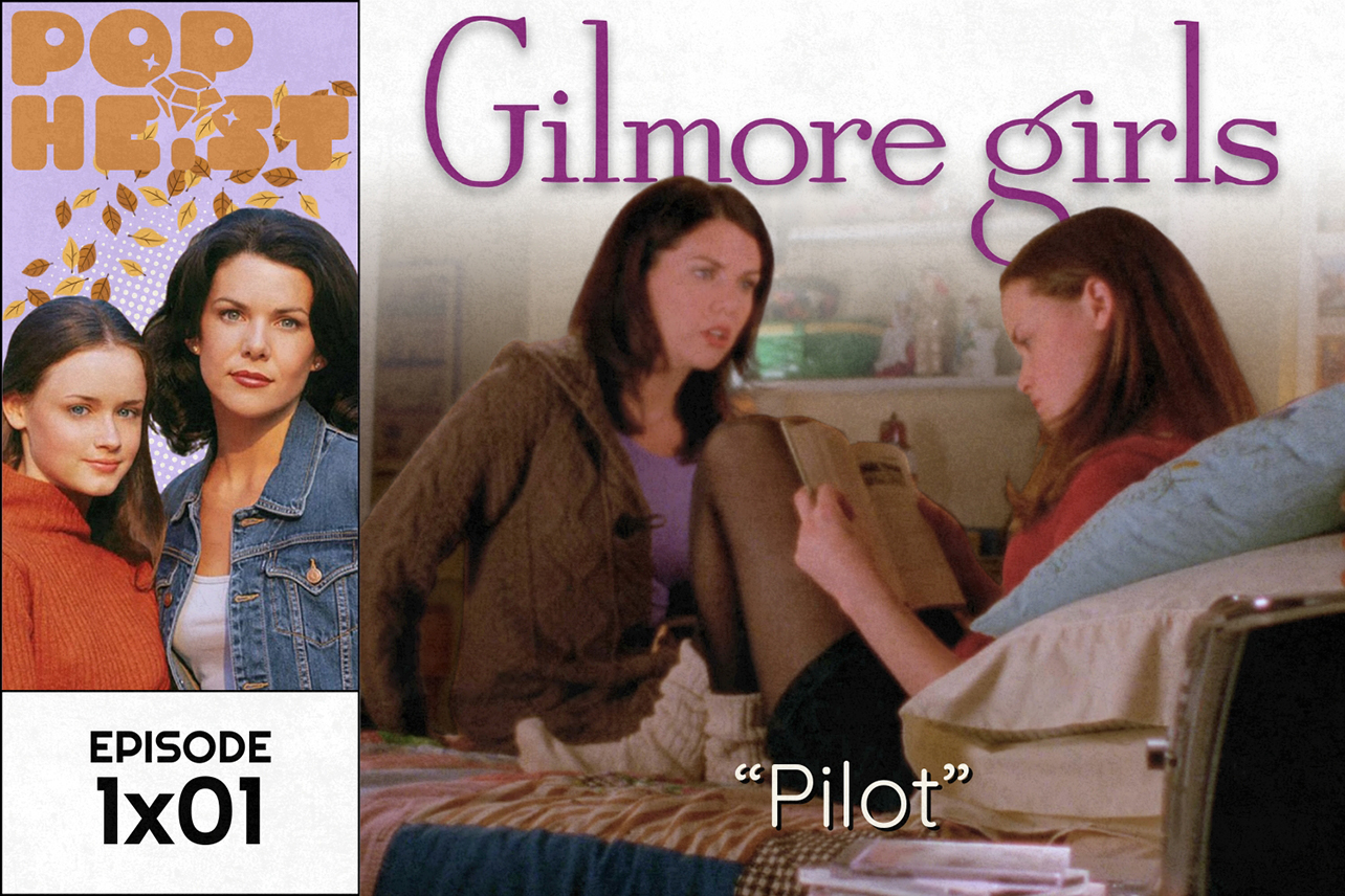 Lorelei on Rory's bed, who is reading