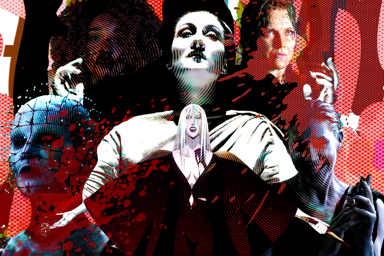 Collage of hot horror characters