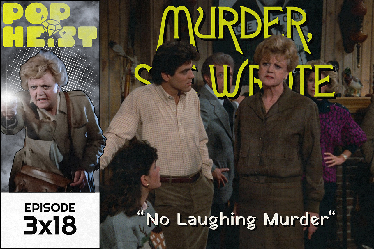 George Clooney with Jessica Fletcher in room of people