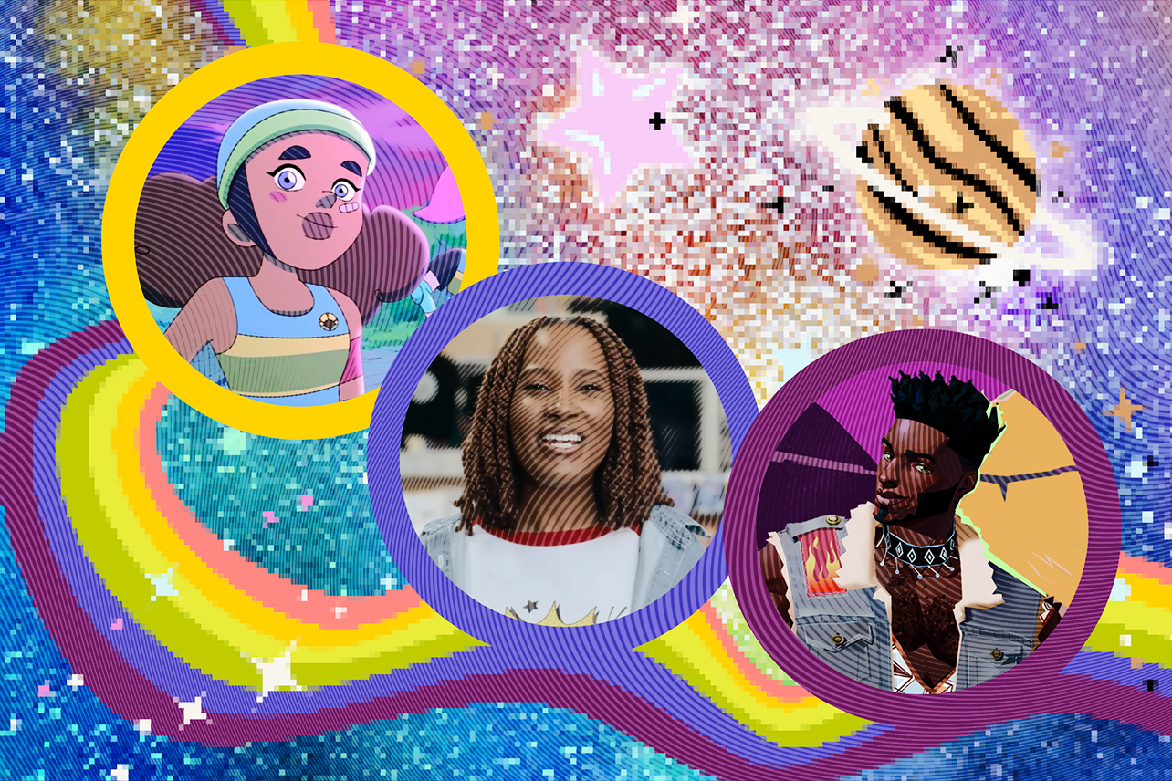 Starfield of queer colors with Wheels & Roses, The Comic Shop, and Thirsty Suitors