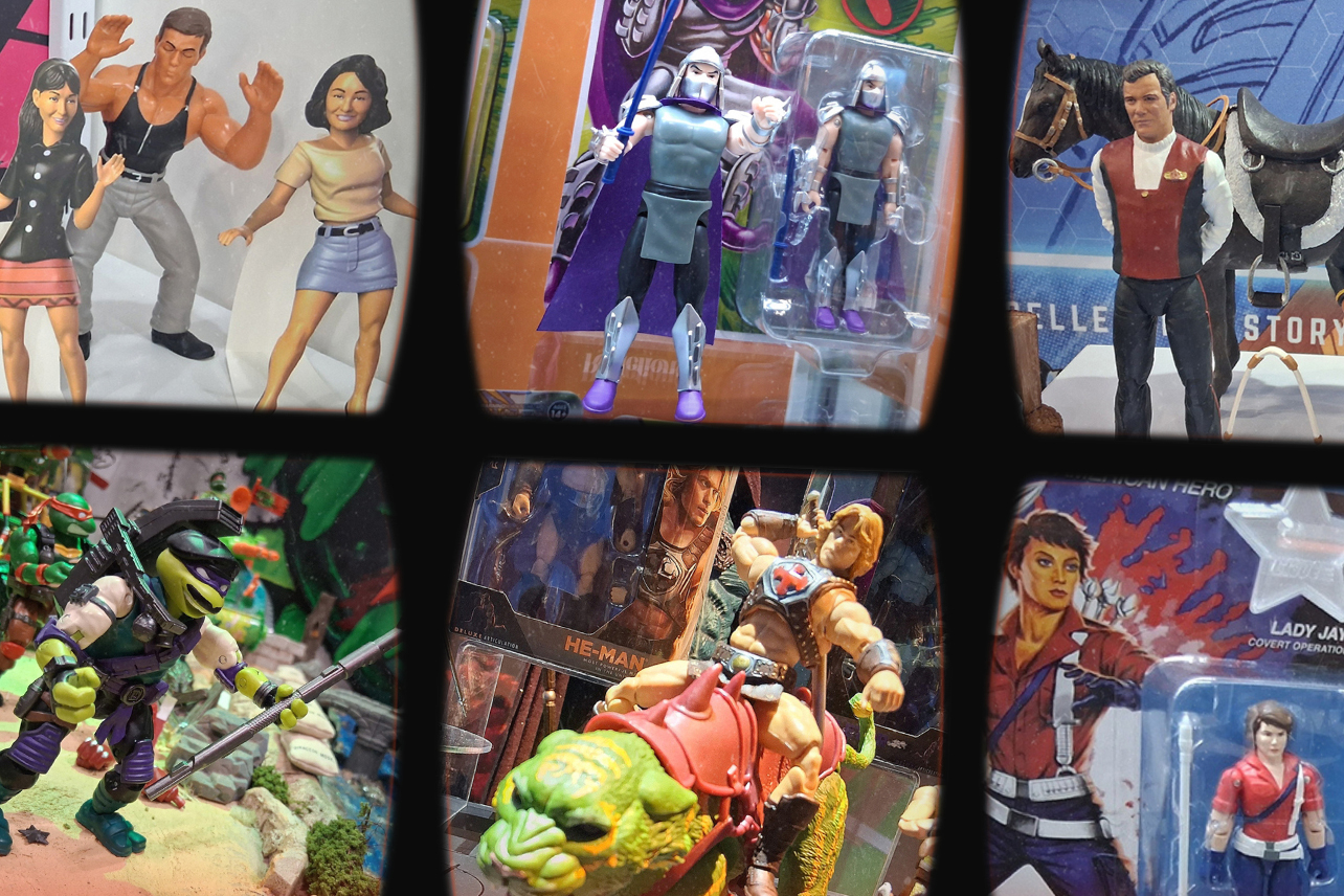 Collage of toys from Toy Fair