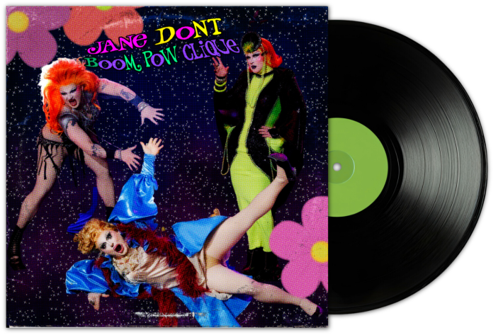 Parody of Dee-Lite's album "World Clique," as "Boom Pow Clique"