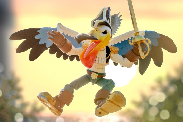 Pelican pirate action figure