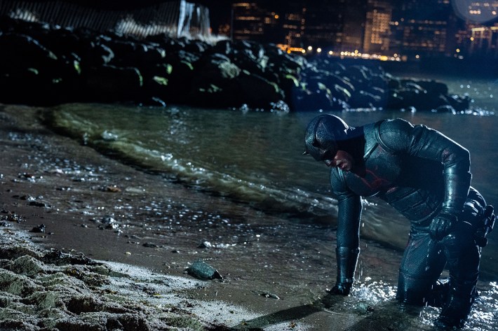 Daredevil on the shore