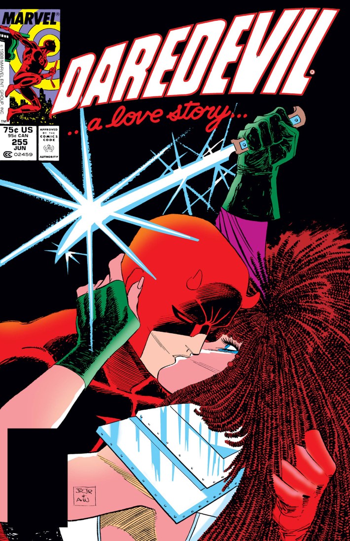 Daredevil kissing Typhoid Mary