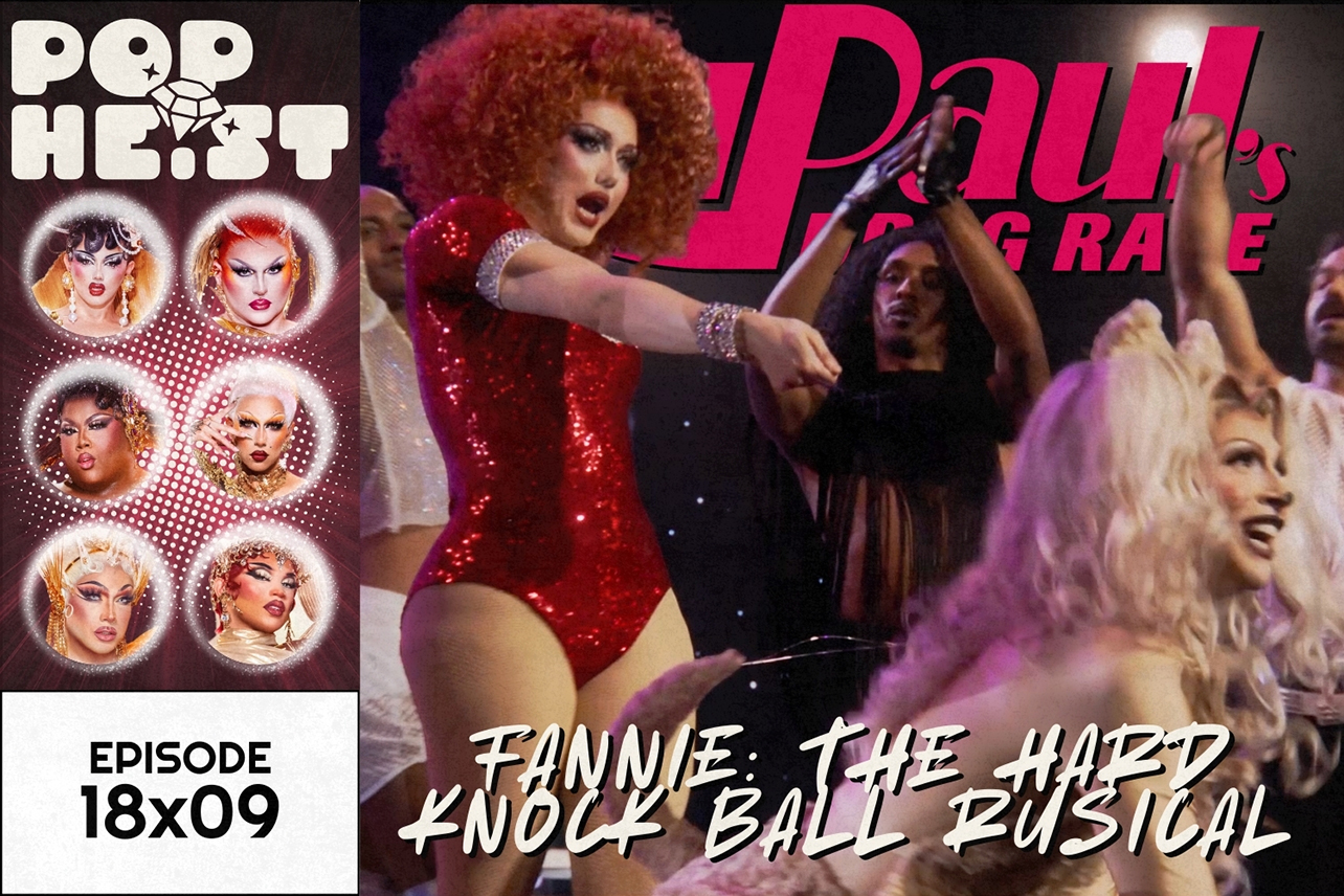 Myki as Fannie walking Darlene as dog