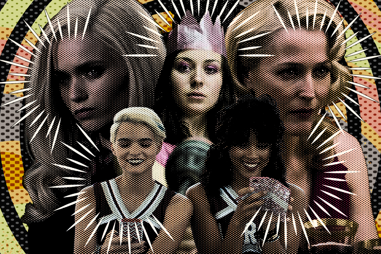 Collage of horror women