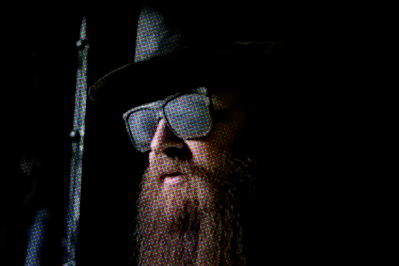 ZZ Top man in frame
