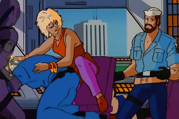 Satin attacking Cobra Commander