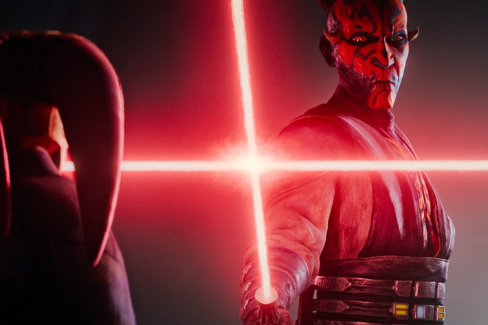 Devon Izara and Maul in Lucasfilm's STAR WARS: MAUL