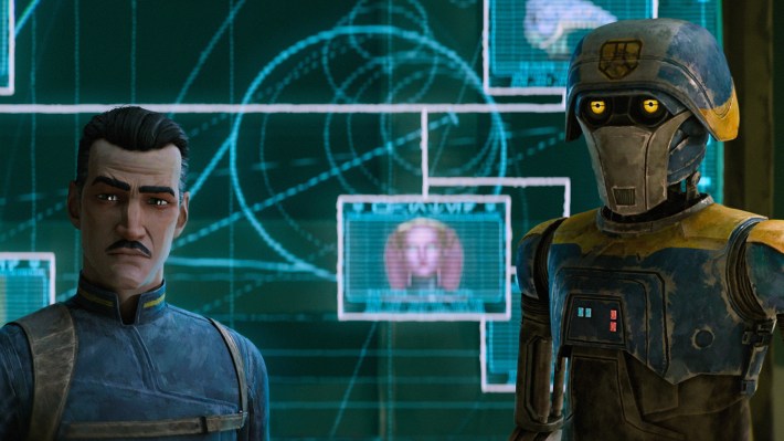 Brander Lawson and Two-Boots in Lucasfilm's STAR WARS: MAUL - SHADOW LORD