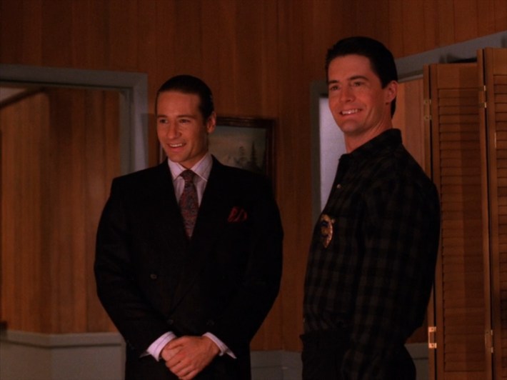 Denise undercover with Coop