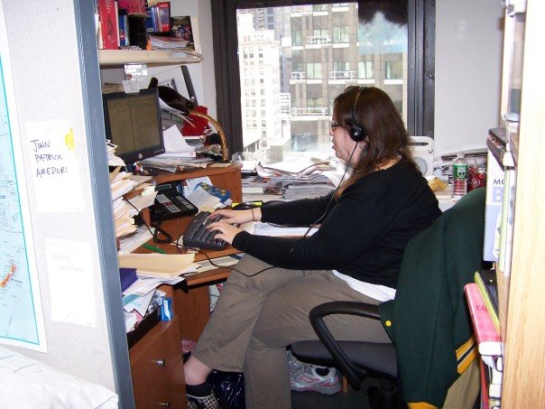 Kate at work
