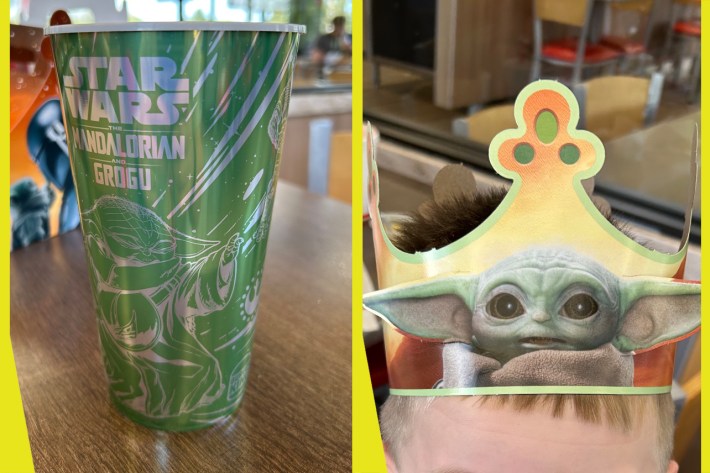 Mando Cup and Grogu Crown