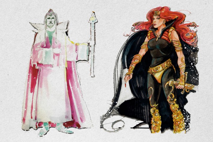 sketches of Cobra Priest and Empress