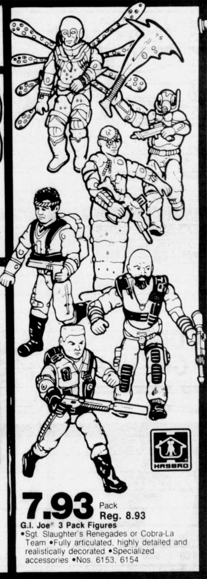 Newspaper ad for Renegades and Cobra-La teams