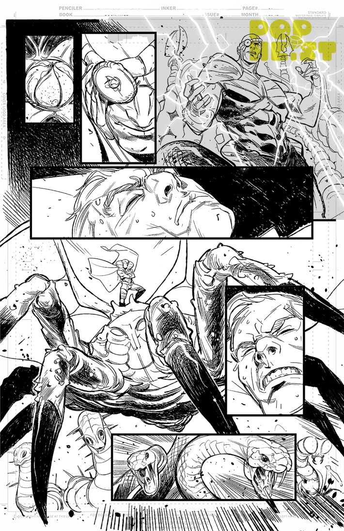 Page of art from Cobra Infinite Prologue