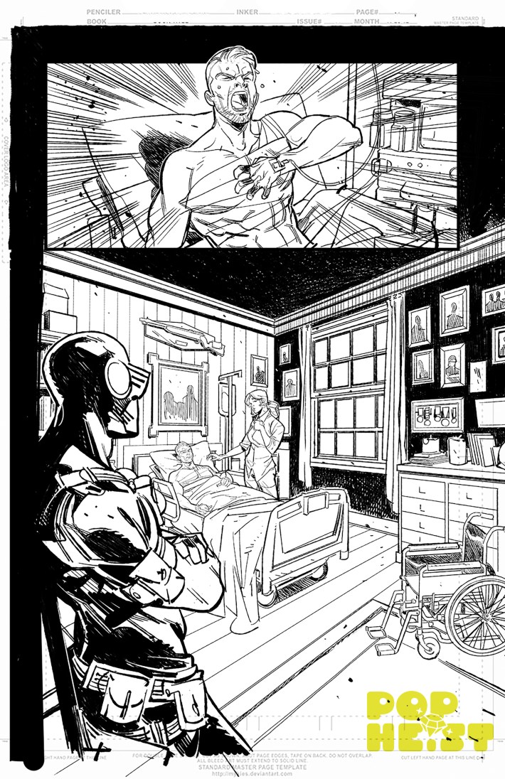 Page of art from Cobra Infinite Prologue