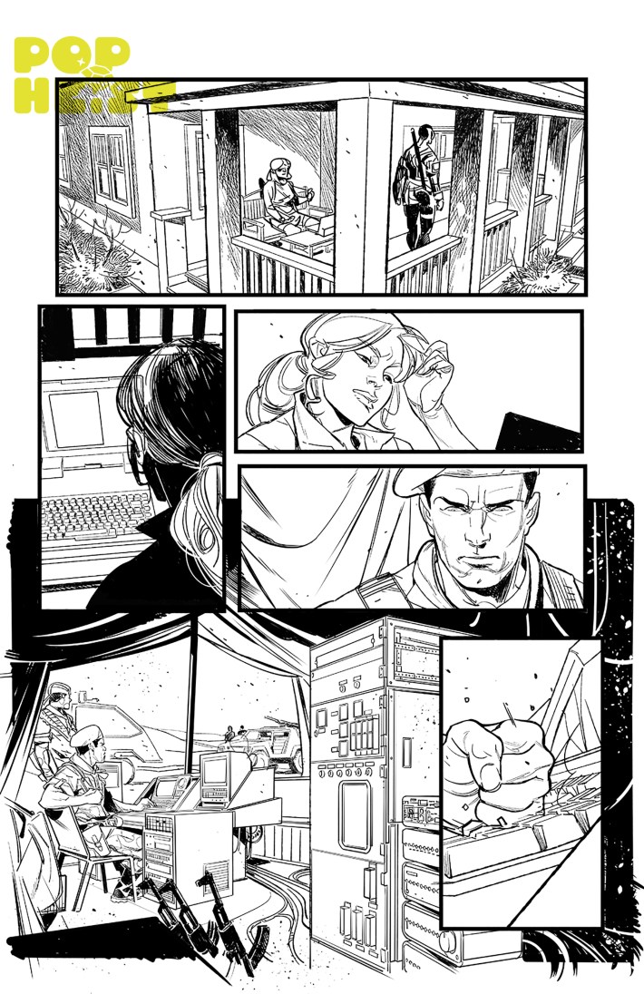 Page of art from Cobra Infinite Prologue