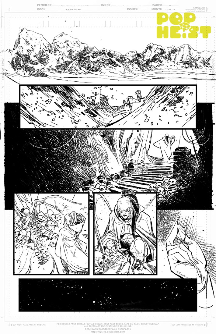 Page of art from Cobra Infinite Prologue