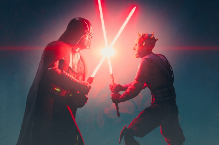Darth Vader and Maul in Lucasfilm's STAR WARS: MAUL - SHADOW LORD