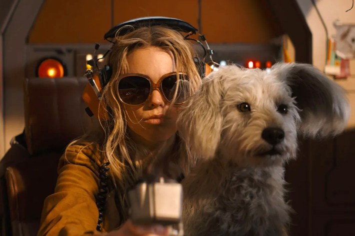 Supergirl with Krypto