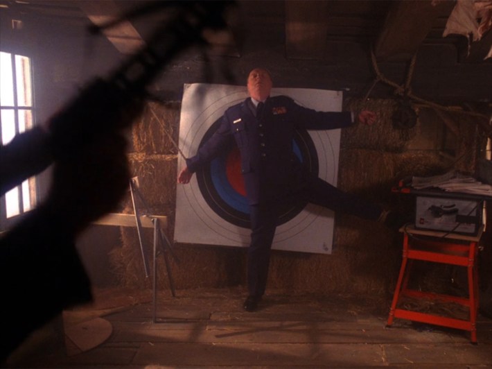 Briggs attached to bullseye