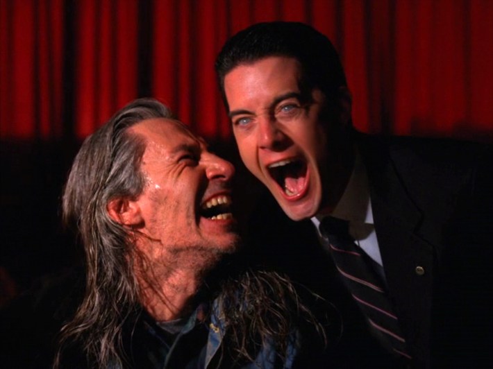Bob and Cooper doppelganger laughing