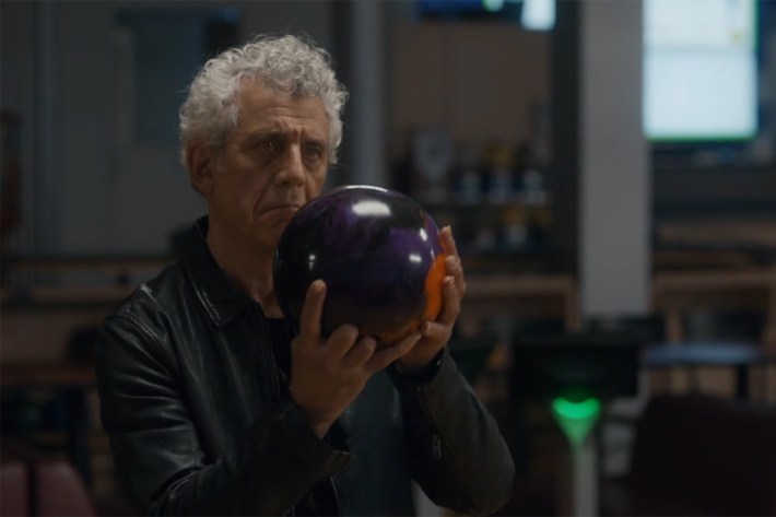 Daniel with bowling ball
