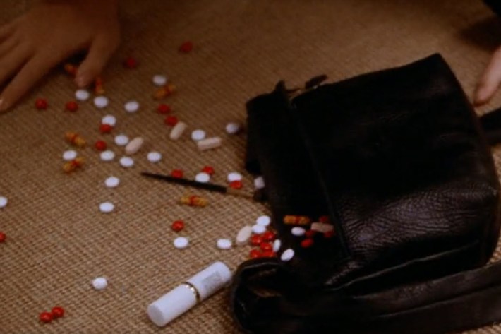 Diet pills on the floor