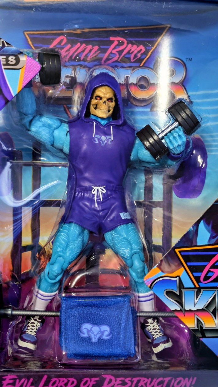 Gym Bro Skeletor in package