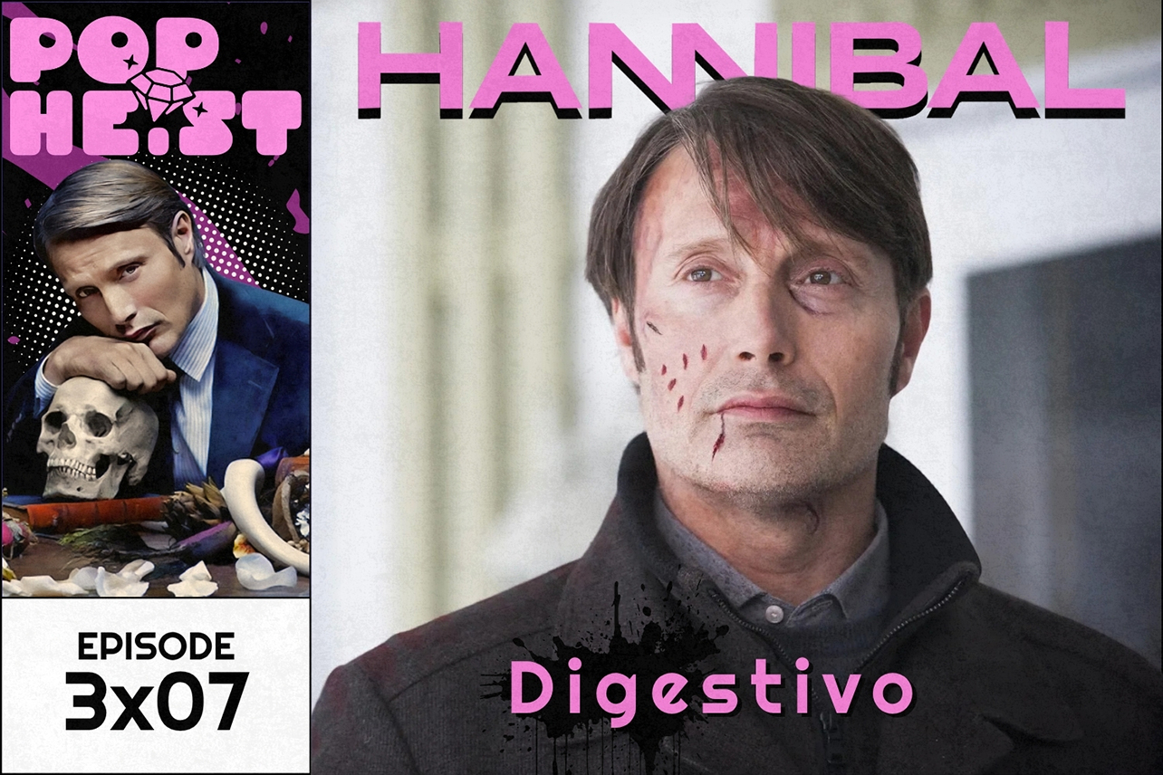 Hannibal with blood on face
