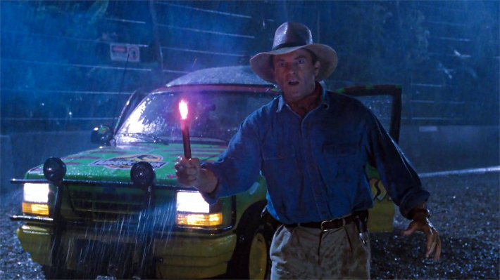 Sam in Jurassic Park
