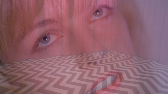 Laura with zigzag superimposed
