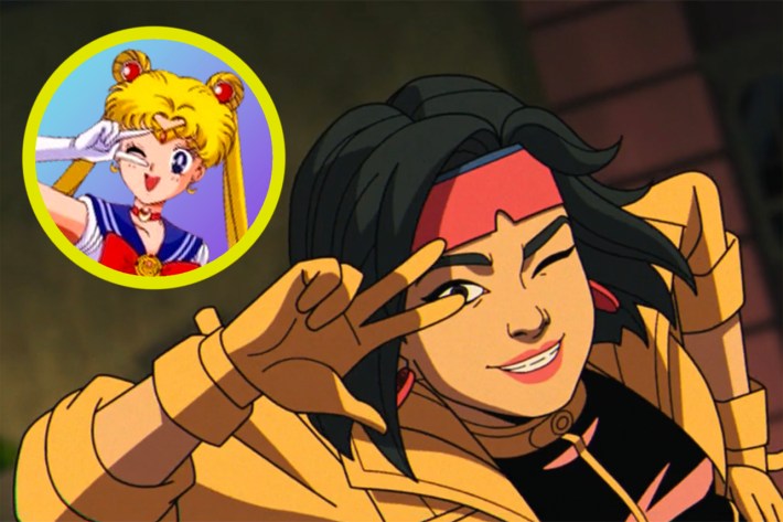 Jubilee and Sailor Moon pose