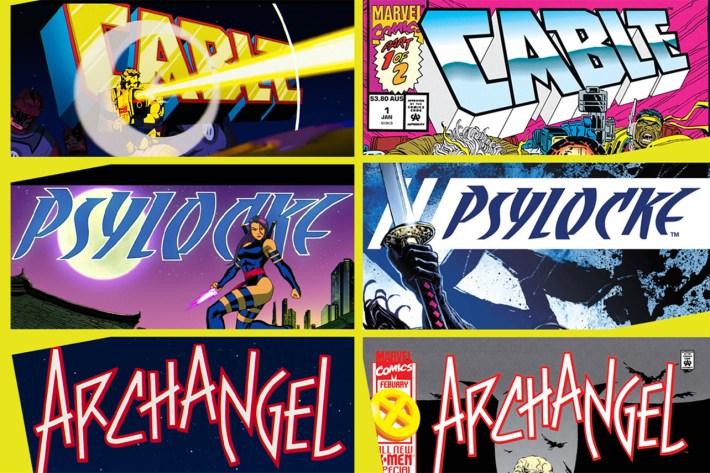 Logo comparisons, comics and cartoon