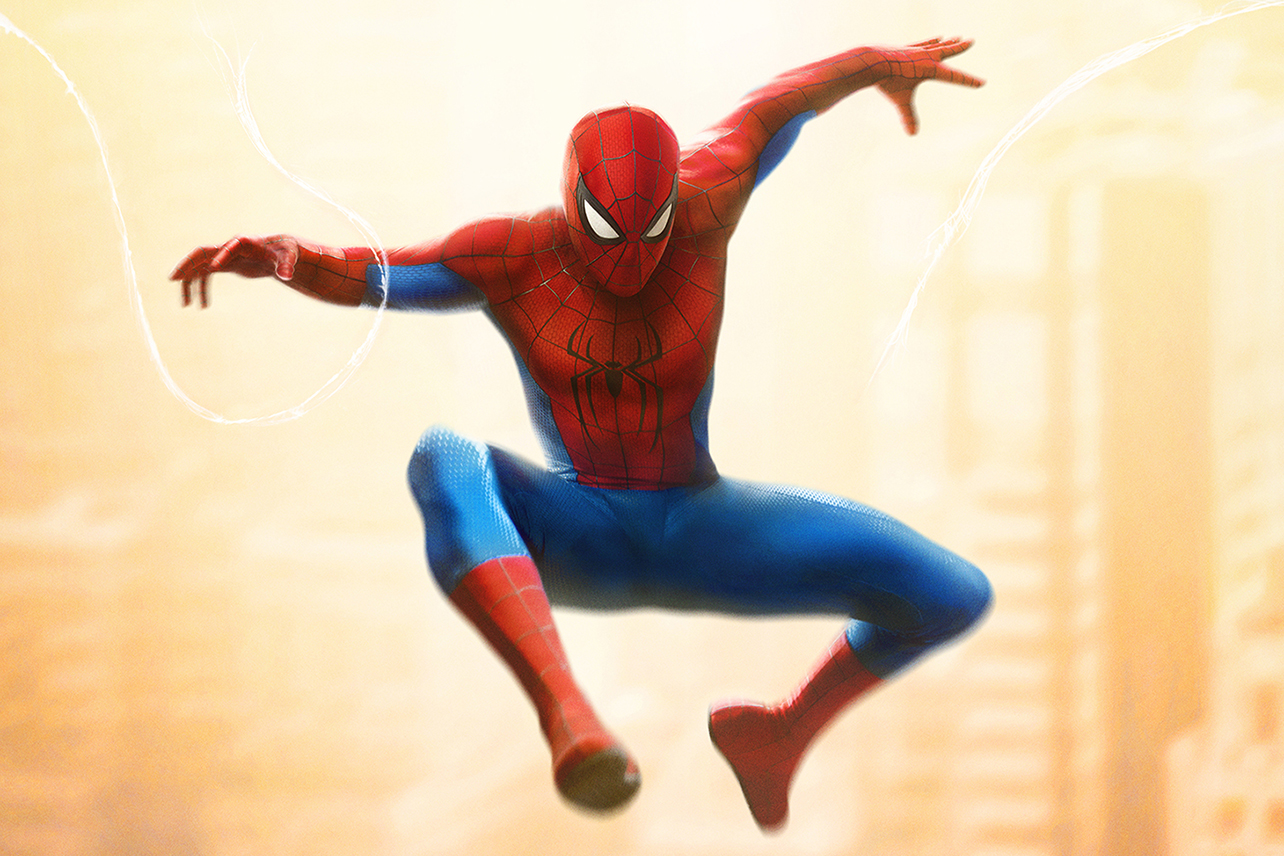 Spider-Man leaping