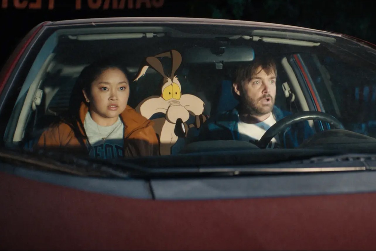 Coyote vs Acme cast in car