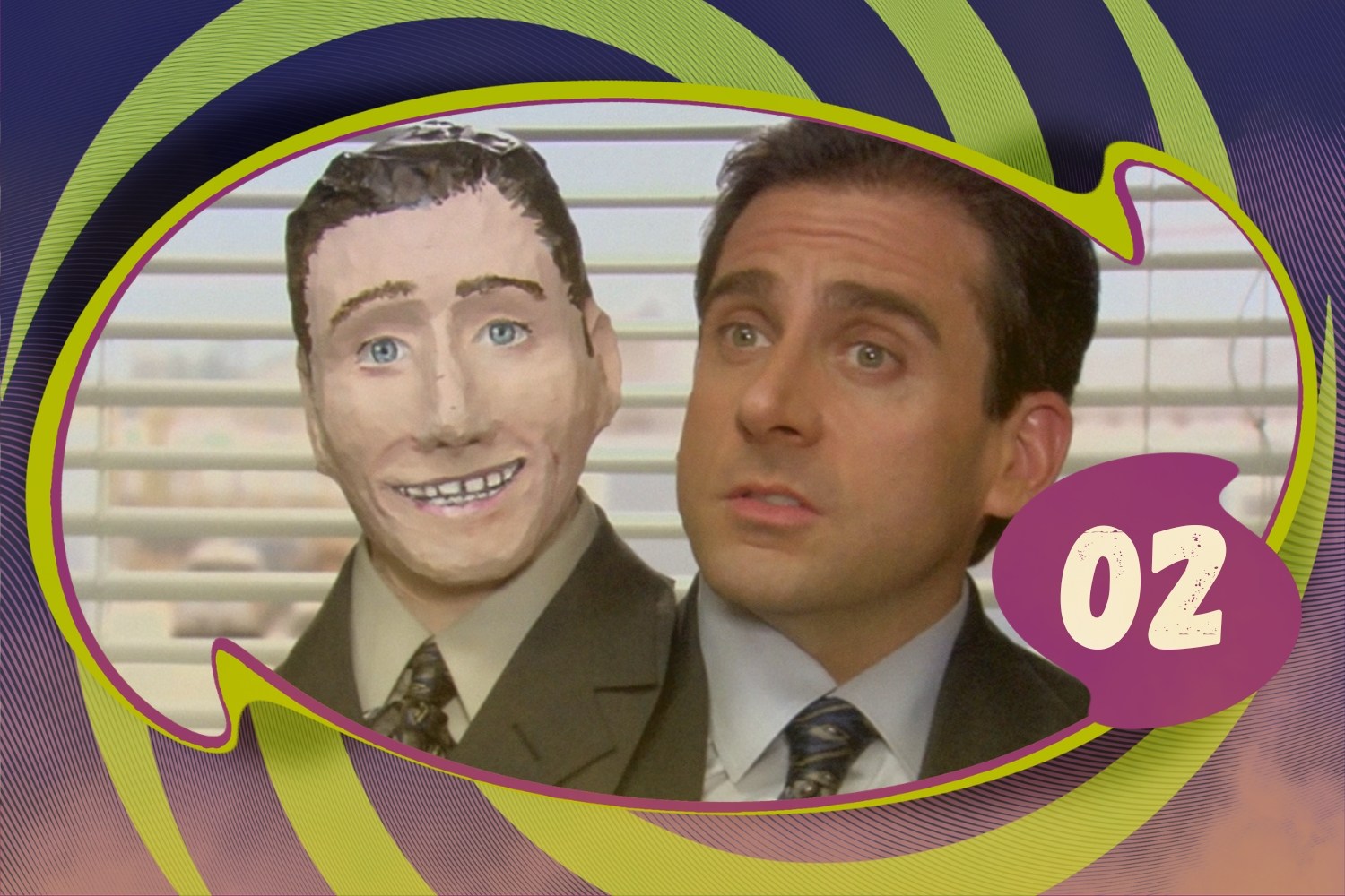 Michael Scott with two heads