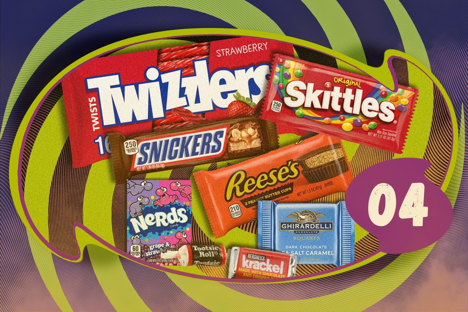 Candy collage