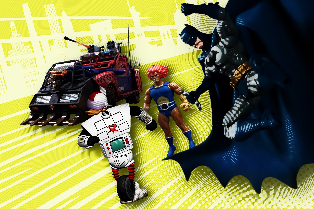 Collage of toys